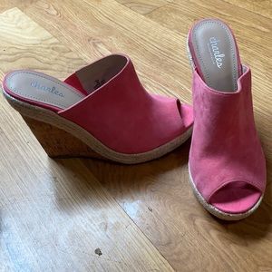 Pink Charles David Wedges